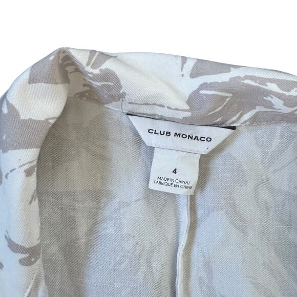 Club Monaco Wrap-Front Long Sleeve Collared Romper - Picture 5 of 13